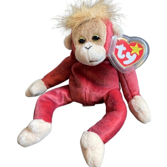 TY Beanie Baby 1999 Schweetheart Retired Orangutan Toy Plush - Picture 1 of 5